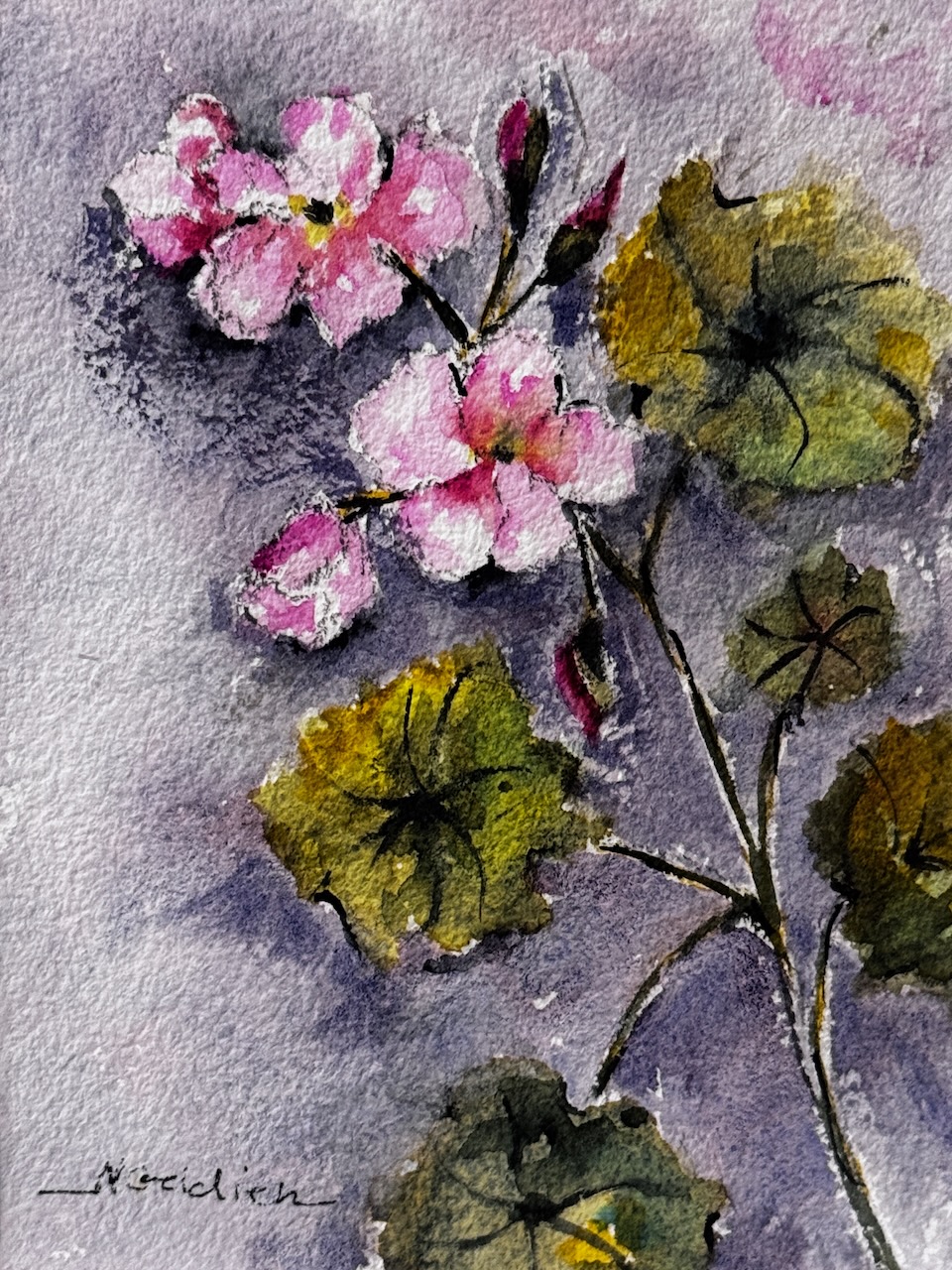 Nancy Geldien- Pink Flowers