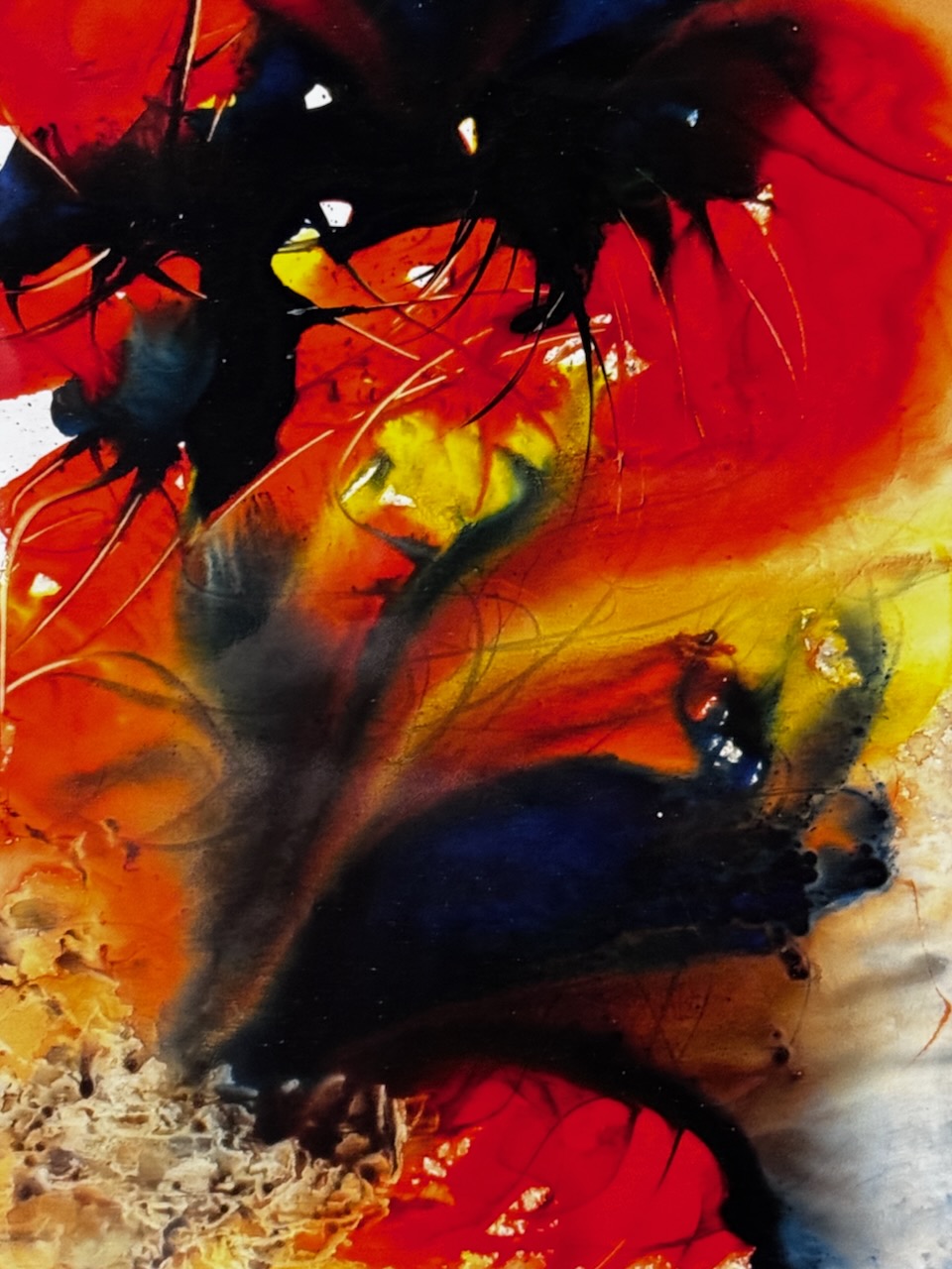 Nancy Geldien- Abstract -  Watercolor on Yupo