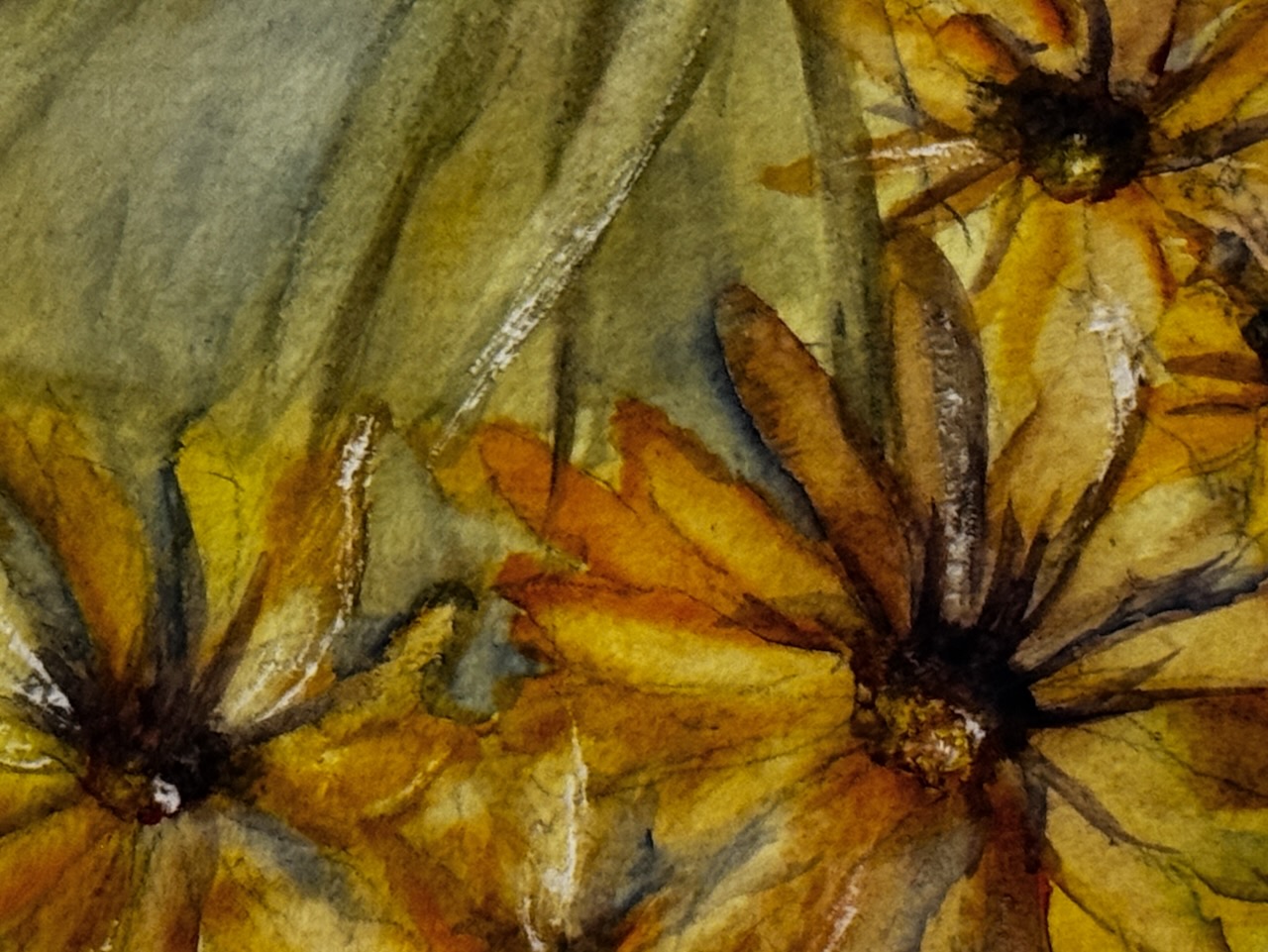 Nancy Geldien- Yellow Daisies