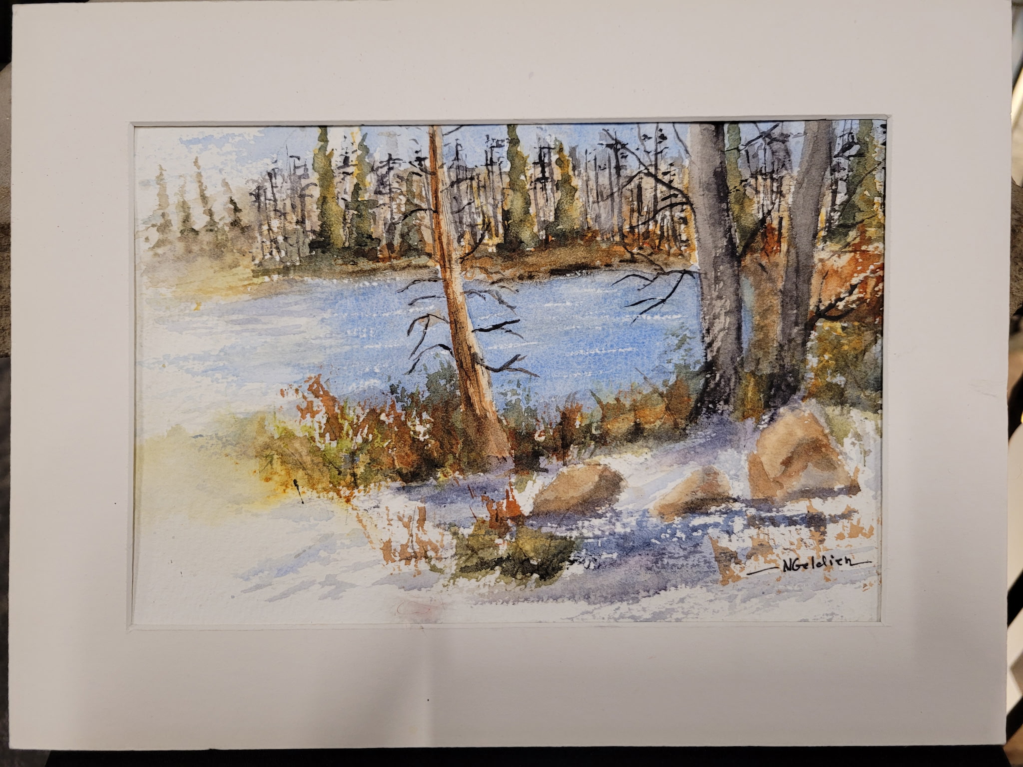 Nancy Geldien- Alpine Lake in the Snowy Mountains