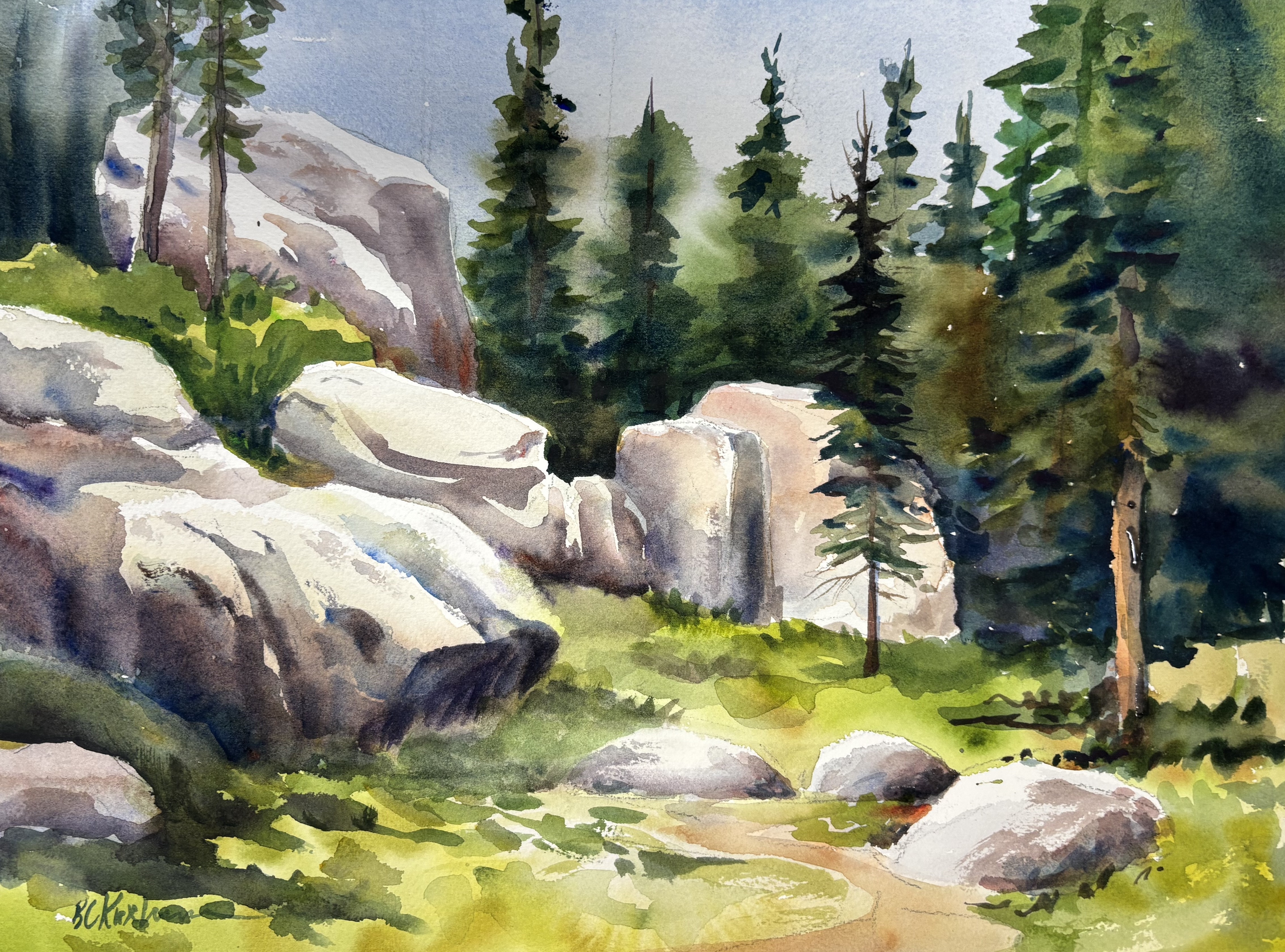 Barbara Kuxhausen- Mountain Rocks