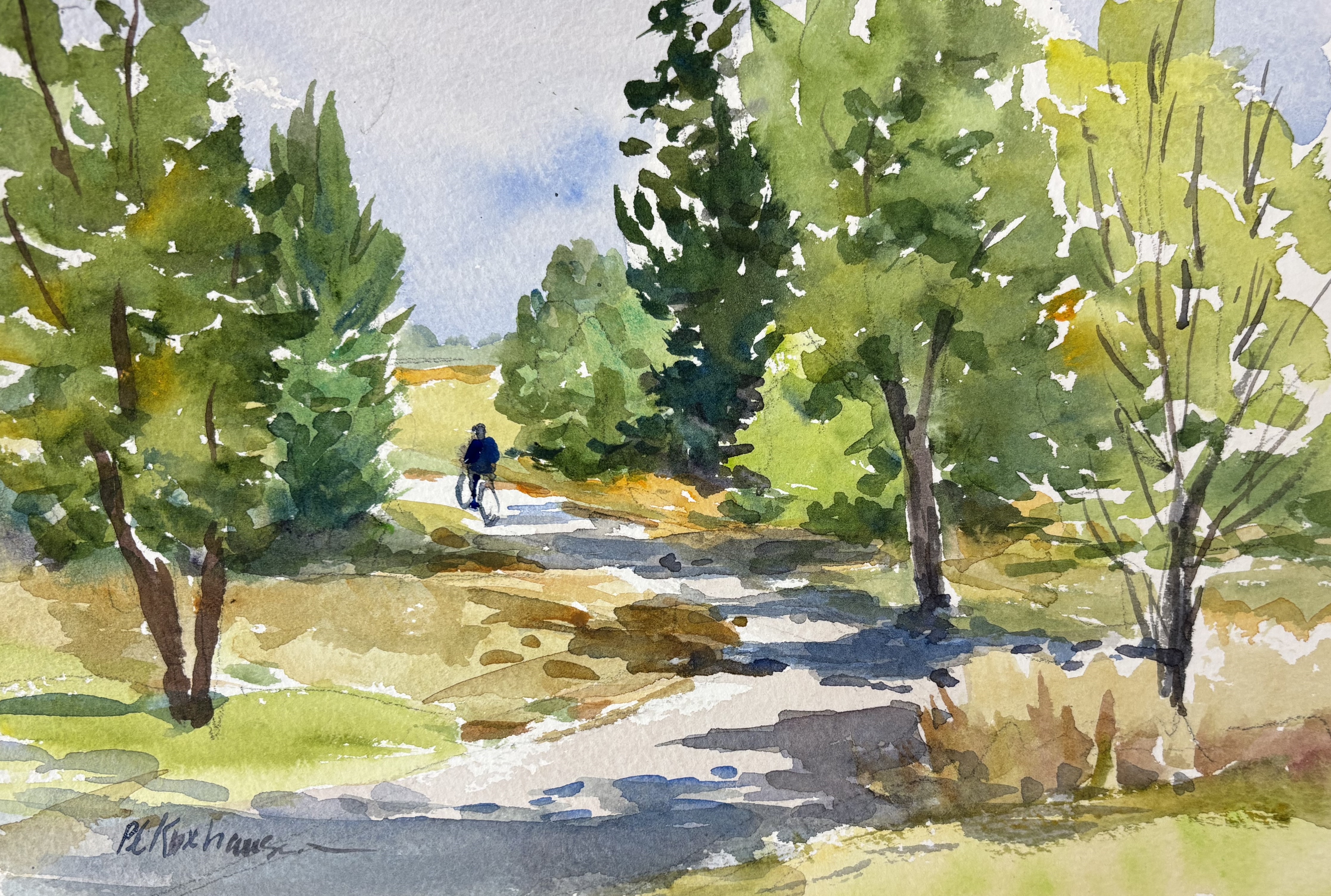 Barbara Kuxhausen- Biking at the Park