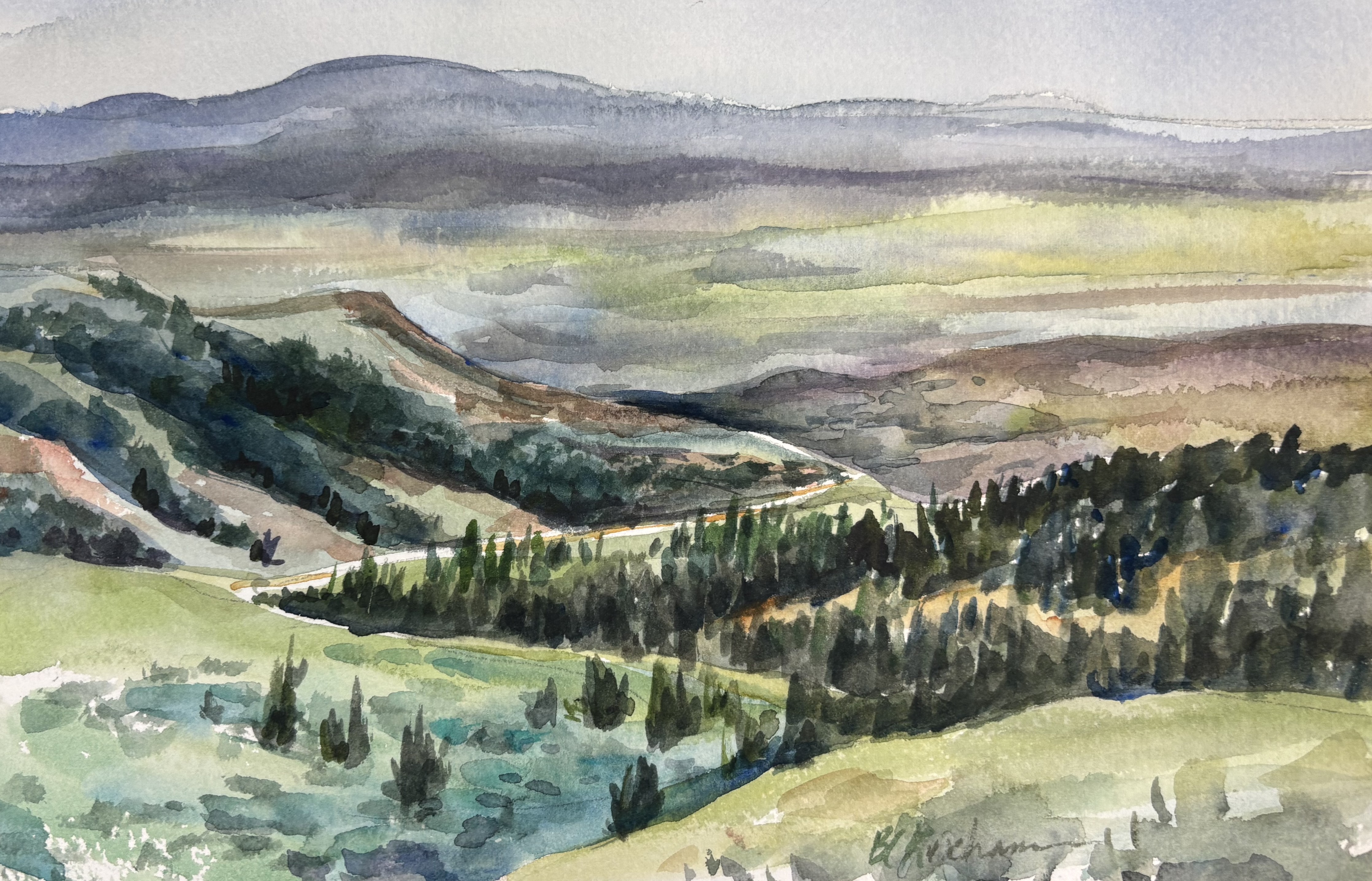 Barbara Kuxhausen- Over the Mountain