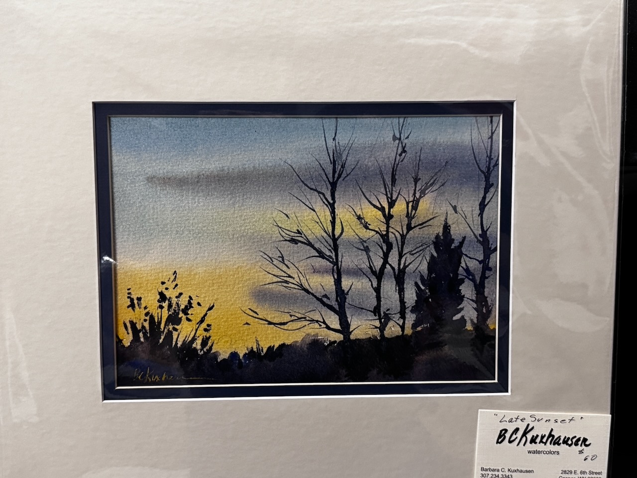 Barbara Kuxhausen- Late Sunset