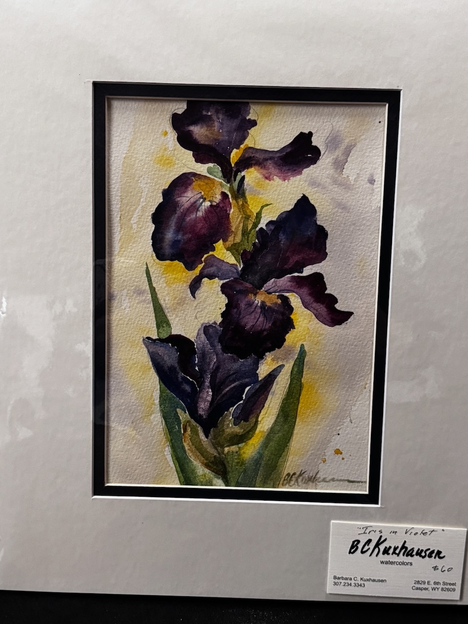 Barbara Kuxhausen- Iris in Violet